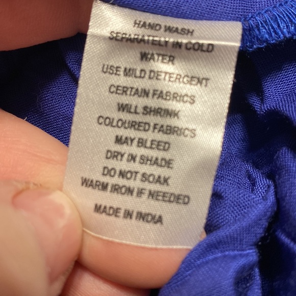 Mother Earth Ethnic Size Medium NWT Blue Top Handmade quality (see pictures) - Picture 9 of 10